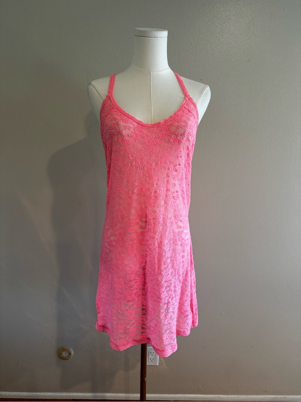 Victoria's Secret Pink Lace Camisole Dress